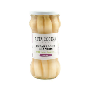 Imagen de ALTA COCINA Espárragos blancos 6/12 piezas frasco de 325 g.