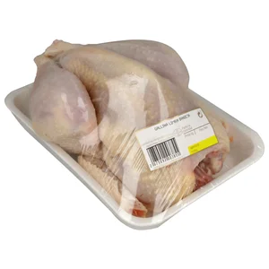 Gallina entera limpia y con piel.