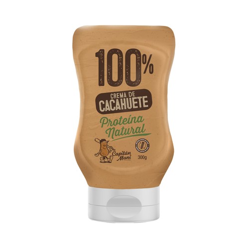 CAPITAN MANI Crema de cacahuete sirve fácil 300 g.