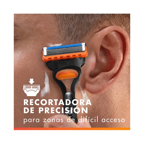 GILLETTE Fusion 5 Recambio de cuchillas de 5 hojas para maquinillas de afeitar 4 uds.