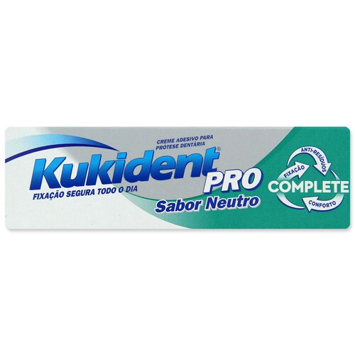 KUKIDENT Crema adhesiva para prótesis dental, con sabor neutro KUKiDENT Pro 47 g