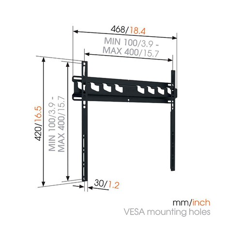 Soporte fijo universal VOGELS MA3000 para televisores de 32" a 65".