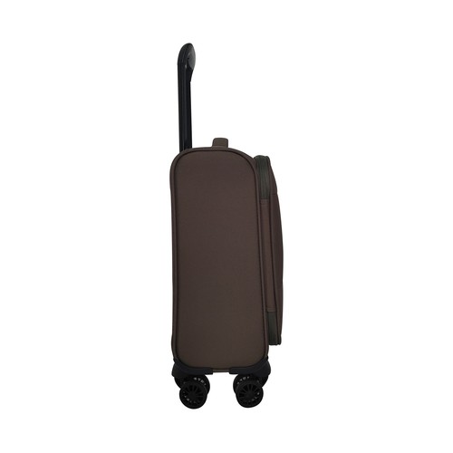 Maleta de cabina tipo trolley  soft 8 ruedas lock 45cm khaki. AIRPORT