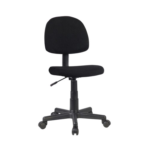 Silla de escritorio con elevador gas sin resposabrazo, color negro, DECORACIÓN.