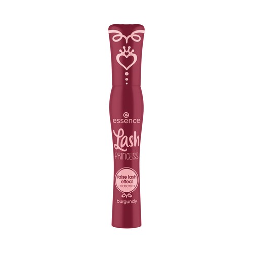 ESSENCE Lash princess tono burdeos Máscara de pestañas efecto pestañas postizas.