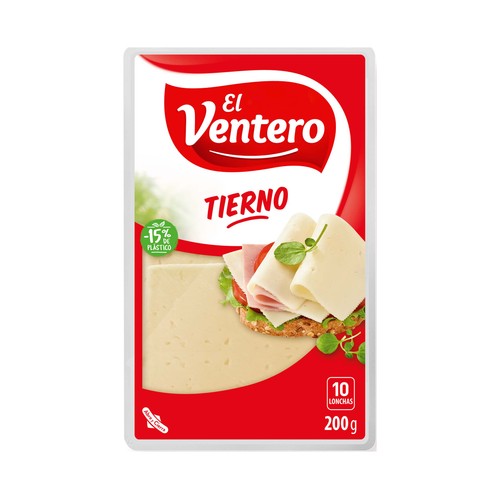 EL VENTERO Queso en lonchas tierno EL VENTERO 200 g.