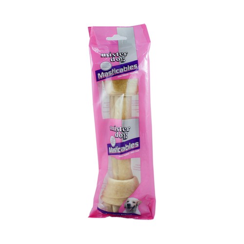 MISTER DOG Huesos masticable de vacuno de 23 centímetros con nudos para perros MISTER DOG 1 ud. de 105 g.