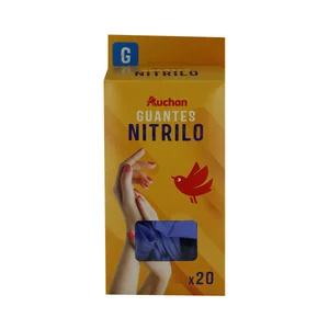PRODUCTO ALCAMPO Guantes de nitrilo talla grande PRODUCTO ALCAMPO 20 uds.
