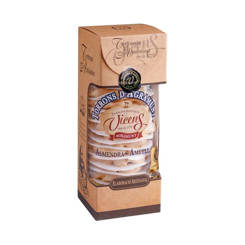 VICENS Turrón con almendras 10 uds. 300 g.
