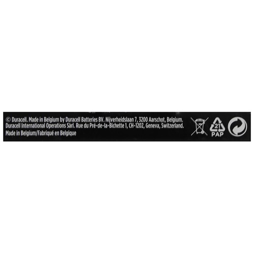 Pack de 4 pilas alcalinas AAA, LR03, 1,5V, DURACELL Plus.