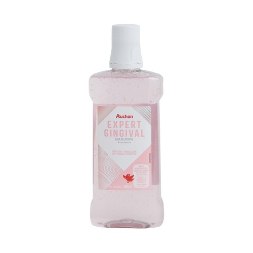 PRODUCTO ALCAMPO Expert gingival Enjuague bucal con flúor de uso diario, que ayuda a cuidar nuestras encías 500 ml.
