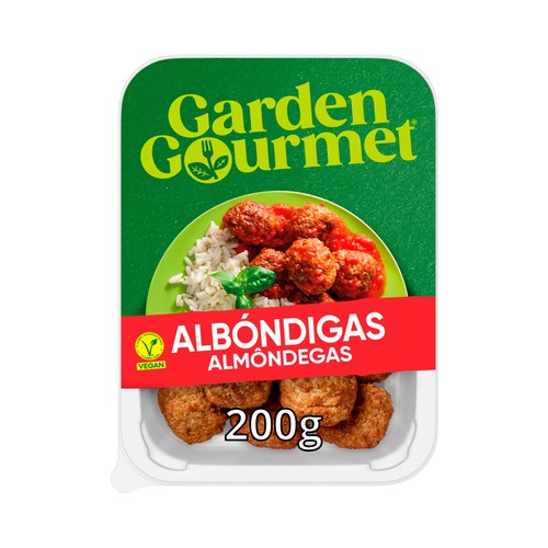 GARDEN GOURMET Albóndigas veganas a base de soja y proteina de trigo 200 g.