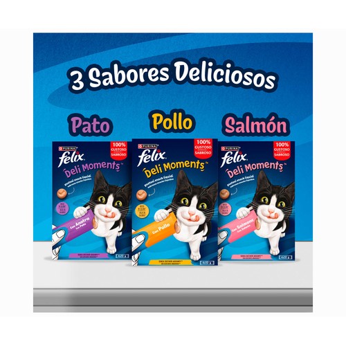 FELIX Snacks delimoment´s salmón 4 x 10 gr.