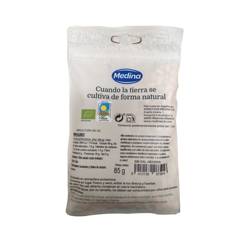 MEDINA Piñones pelados crudos ecológicos 85 g.