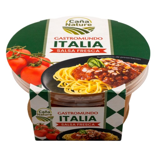 CAÑA NATURE Gastromundo Salsa fresca Italia, ideal para pastas 200 g.