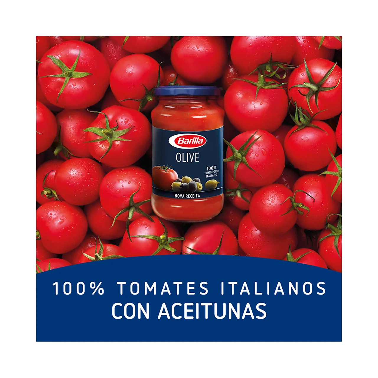 Salsa Olive con base de tomate y aceitunas sin gluten 400 g.