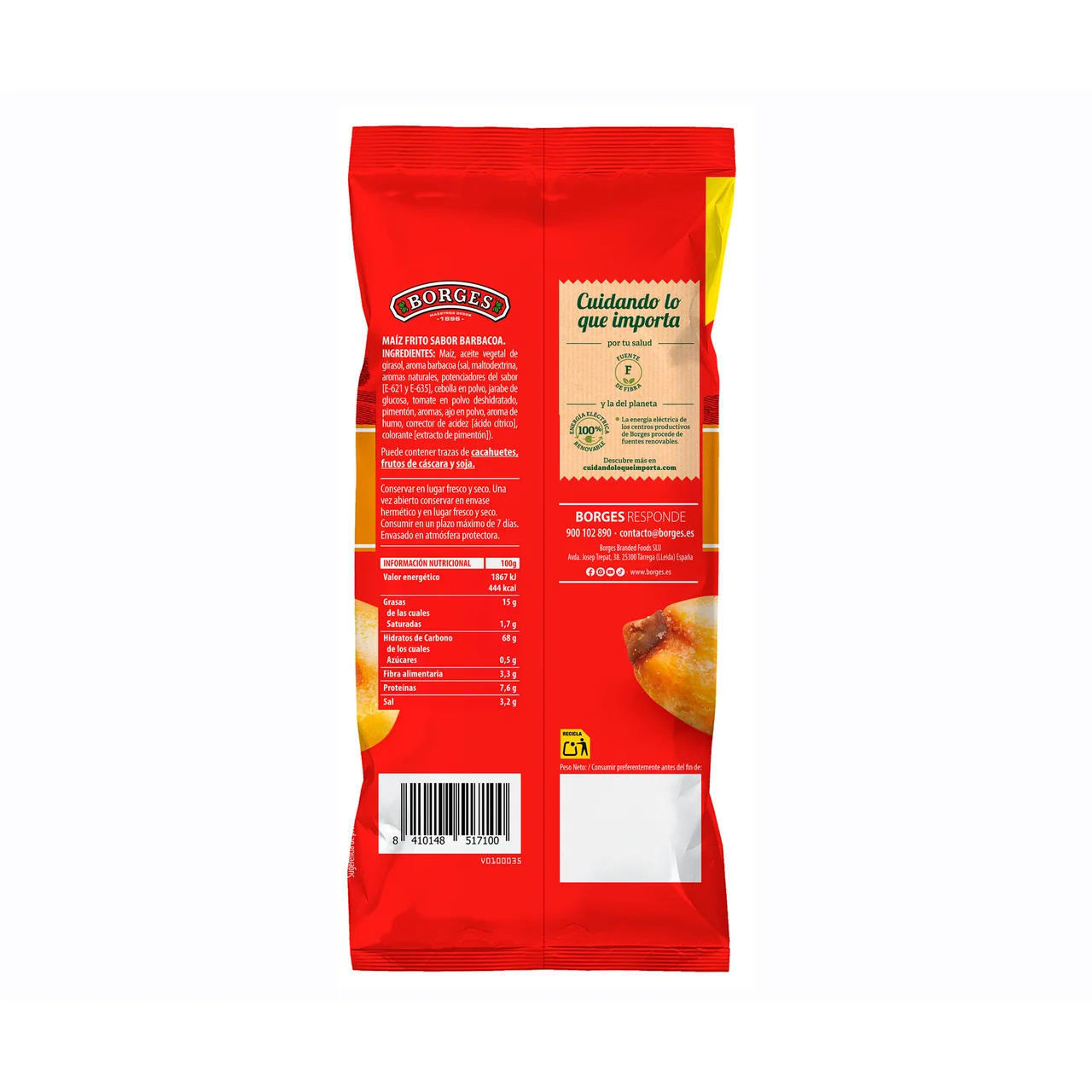 Maíz frito barbacoa 150 gr.