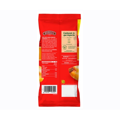BORGES Maíz frito barbacoa 150 gr.