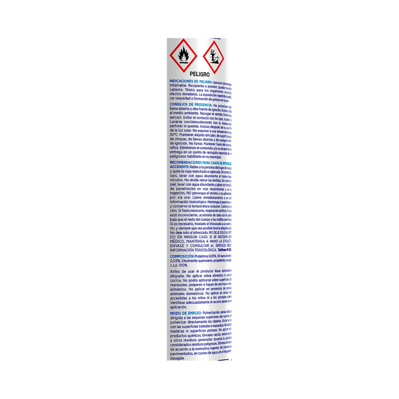 Insecticida aerosol moscas y mosquitos Zero 400 ml.