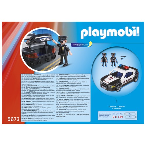PLAYMOBIL City Action 5673 Coche de Policía 30 Piezas +4 Años