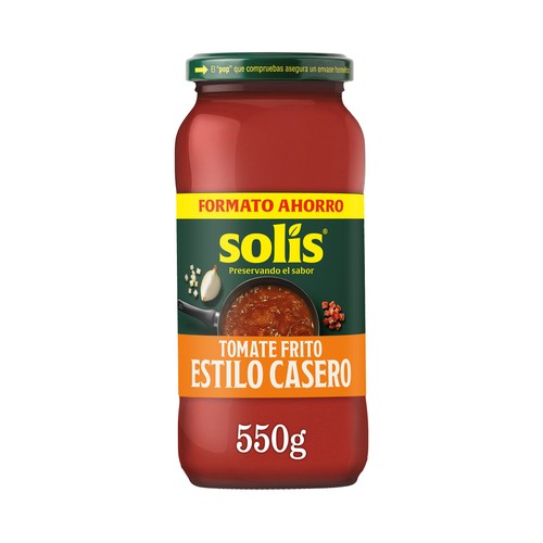 SOLÍS Tomate frito estilo casero, sabor 100% natural bote 550 g.