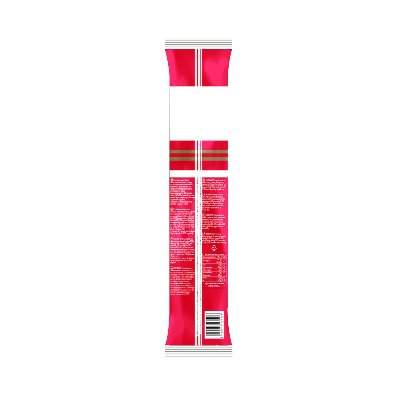 LA PERLA DEL PIRINEO Fuet de categoría extra elaborado con la receta tradicional sin gluten embutido en tripa natural LA PERLA DEL PIRINEO 160 g.