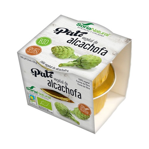 SORIA NATURAL Paté vegetal de alcachofa ecológico 2 x 100 g.