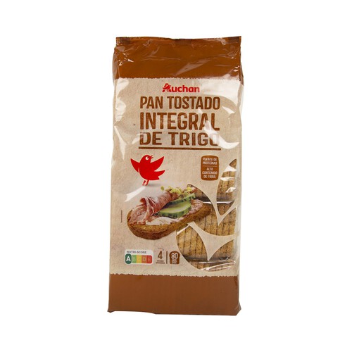 Pan tostado integral (80 rebanadas) PRODUCTO ALCAMPO 720 g.
