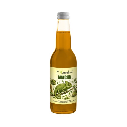 EKOTREBOL Refresco de té Matcha ecológico botella 33 cl.