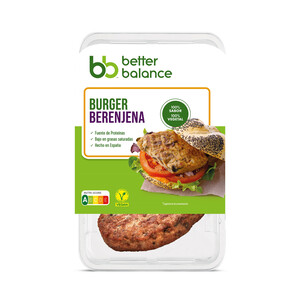 Imagen de BETTER BALANCE Burger vegetariana (0% carne, 100% sabor) de berenjena 2 x 80 g.