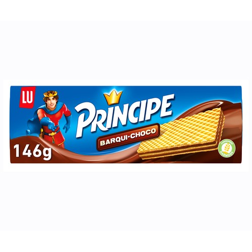 PRÍNCIPE Barqui-Choco Galletas rellenas de finas capas de chocolate 145 g.