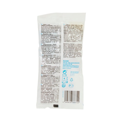 PRODUCTO ECONÓMICO ALCAMPO Maquinilla de afeitar desechable con hoja de acero inoxidable, para pieles normales PRODUCTO ECONÓMICO ALCAMPO 5 uds.
