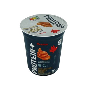 Imagen de AUCHAN Protein + Postre lácteo con alto contenido en proteina y sabor a caramelo salado 200 g. Producto Alcampo