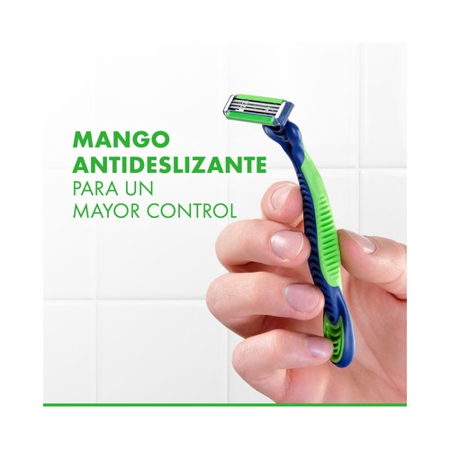 GILLETTE Sensor 3 sensitive Maquinilla de afeitar desehable con cabezal pivotante y flexible de 3 hojas 5 uds.