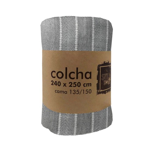 Colcha 240X250 multiusos rayas individual. JOSE ALBERO PUERTO