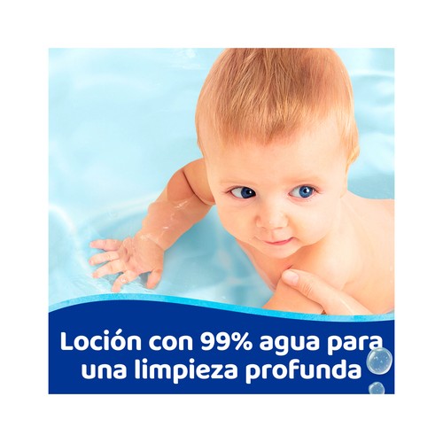 DODOT Aqua Toallitas húmedas para bebé, 99% agua 60 uds.
