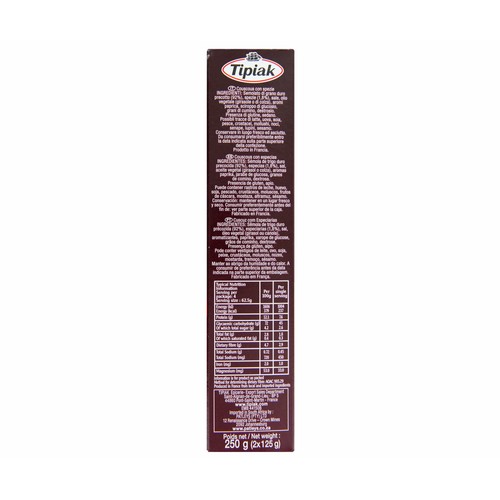 TIPIAK Couscous aromatizado con especias paquete de 250 g.
