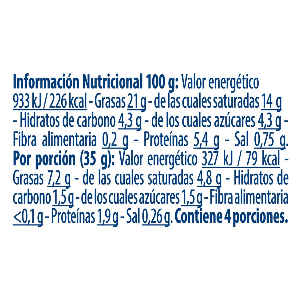 Untable natural 4X35g