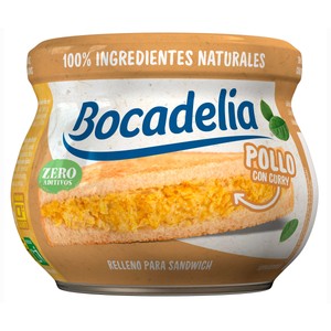 Imagen de BOCADELIA Relleno sandwich sabor a pollo con curry 180 g.