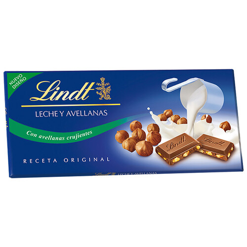 CHOCOLATE LECHE C/AVELLANAS LI LINDT  110 G