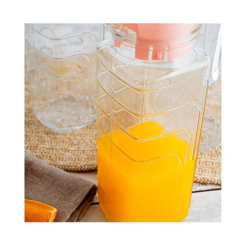 Jarra de vidrio con tapa 1l.