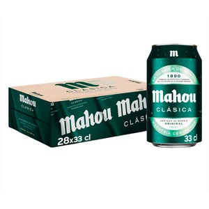 Imagen de MAHOU CLASICA Cervezas pack de 28 latas de 33 cl.