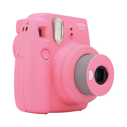 Cámara instantánea FUJIFILM INSTAX MINI 11, espejo para selfie, color rosa.
