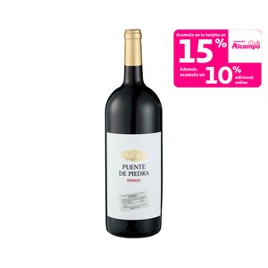 PUENTE DE PIEDRA Vino tinto crianza con D.O. Cariñena Magnum 1,5 l.