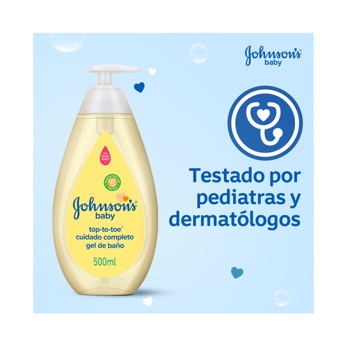 JOHNSON´S Top - to - toe Gel baño y ducha para recien nacios, con fórmula No llores más 500 ml.