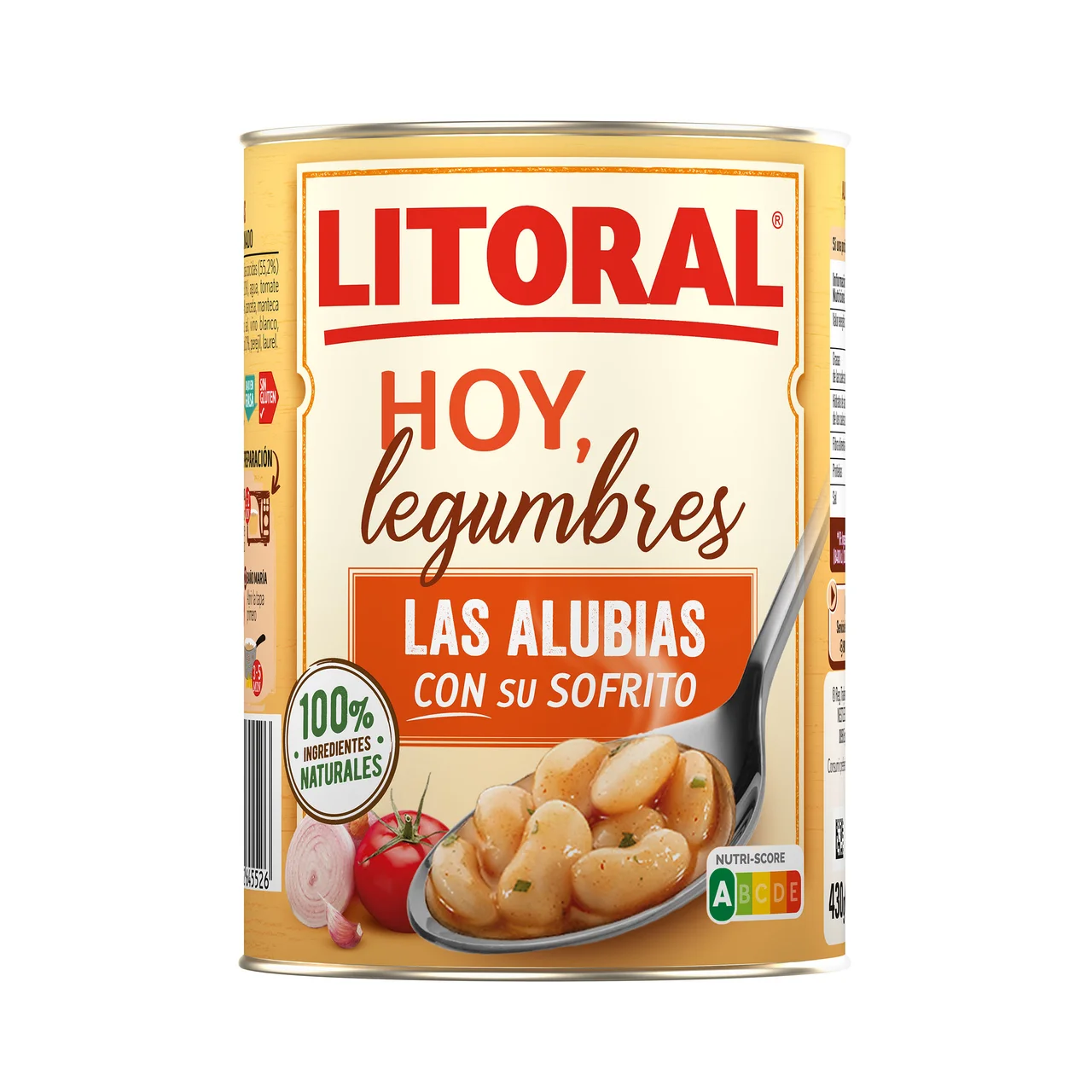 Alubias estofadas con ingredientes naturales 430 g.