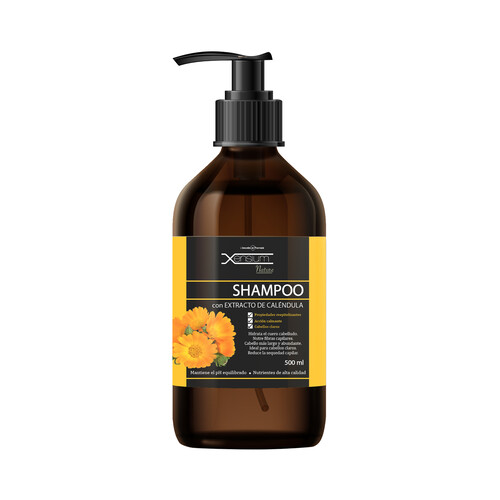 Champú con extracto de caléndula especialmente indicado para la caspa severa y picores XENSIUM Nature 500 ml.
