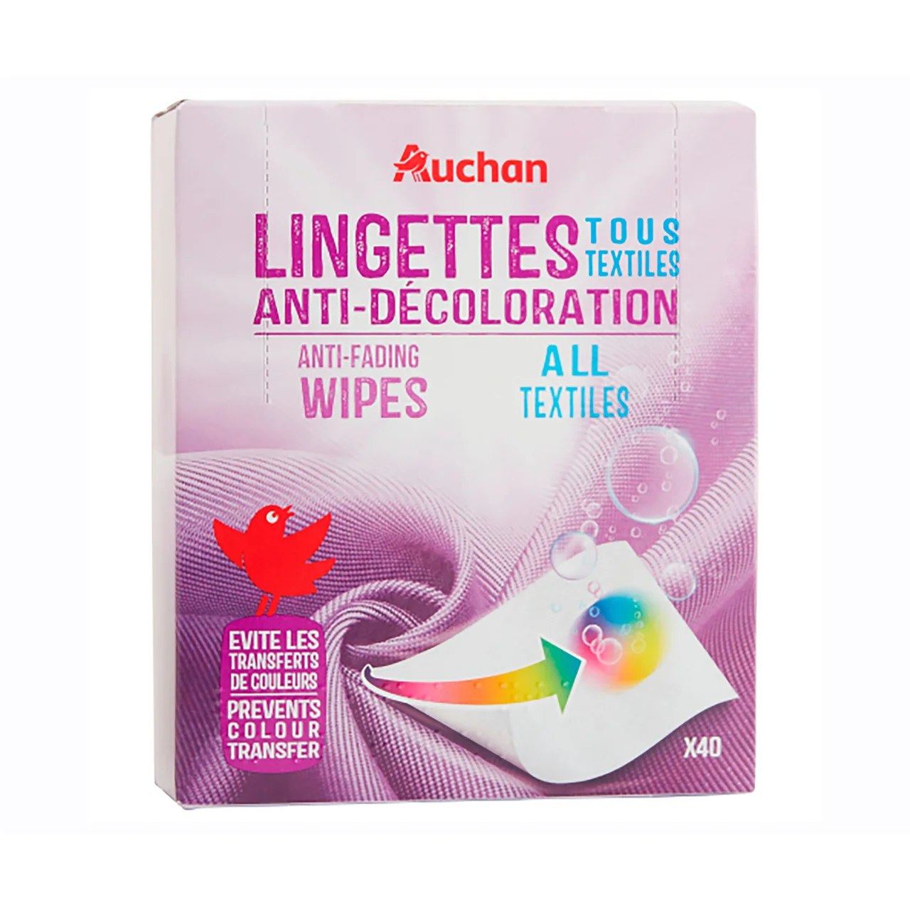 PRODUCTO ALCAMPO Toallitas antidecoloración para lavadoras PRODUCTO ALCAMPO 40 uds.