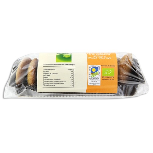 Galletas de almendra con harina de máiz ecológicas CAMPOMAR Nature 150 g.