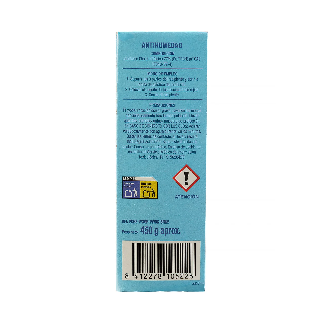 PRODUCTO ALCAMPO Antihumedad recambio 450 g. aprox
